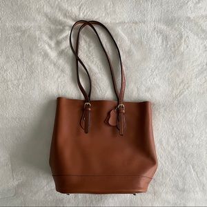 NWOT Leather Tote Shoulder Bag